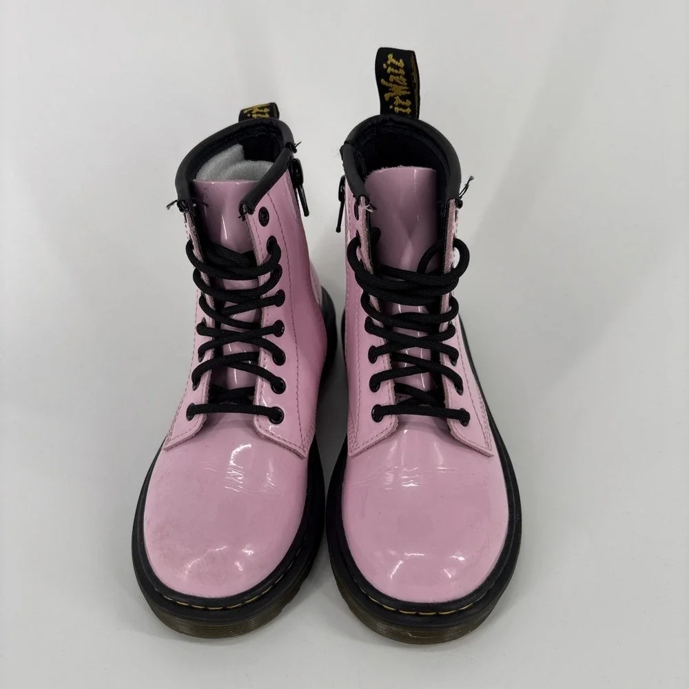Dr. Martens Patent Leather Zip Boots Childrens 13 Pink